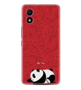 TCL 303 Kılıf Resimli Desenli Silikon Platinium Series Sleeping Panda 1810