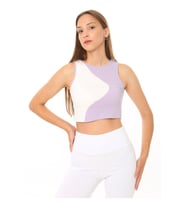 Kadın Bisiklet Yaka Sıfır Kol Crop Bluz&Atlet