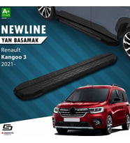 S-Dizayn Renault Kangoo 3 Uzun Şase NewLine Siyah Yan Basamak 223 Cm 2021 Üzeri A+ Kalite