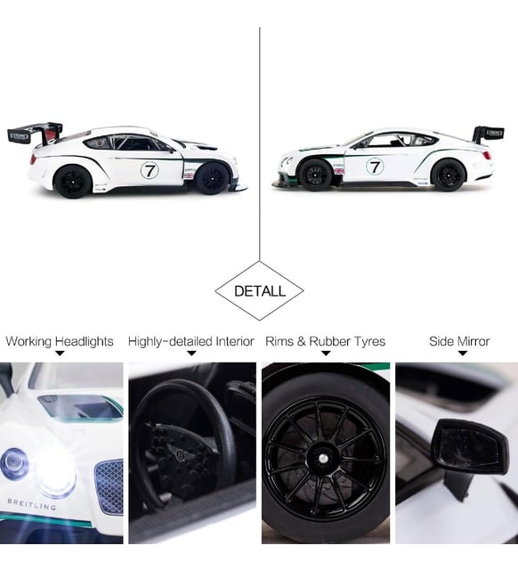 1:14 Uzaktan Kumandalı Araba Bentley Continental GT3 2.4 Ghz