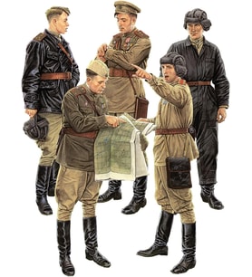 Miniart 35365 1:35 Saha Briefigindeki Sovyet Görevliler. Özel Üretim