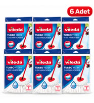 Vileda Turbo Yedek Paspas %100 Mikrofiber – 6 Adet