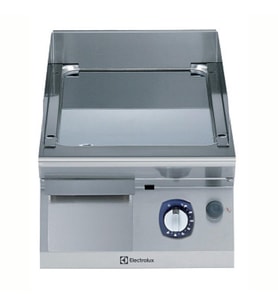 Electrolux Professional Endüstriyel Gazlı Set Üstü Izgara, Düz Krom Pleytli, Eğimli Tablalı, Termostatik Kontrol, Demonte Sırtlık Ve Spatula, Derinlik 730 Mm - 400 Mm E7FTGDCS00
