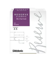 D'Addario DCT1025 Reserve Classic Bb Klarnet Kamışı No: 2.5 (Orta Seviye/Eğitim) - 10'lu Paket  Sıcak Ton Karakteri ve Zengin Harmonik İçerik
