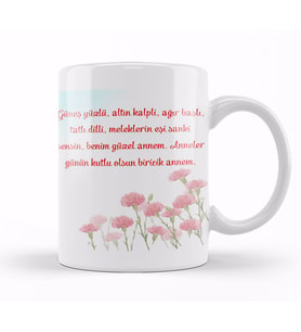 Anneler Günü Annelere Hediye 036 Kupa Bardak Porselen