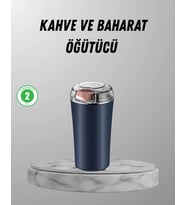 Elektrikli Kahve ve Baharat Öğütücü – Güçlü Motor, Paslanmaz Çelik Gövde, Kolay Temizlik