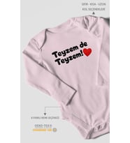 Teyzem De Teyzem! Uzun Kollu Çıtçıtlı Bebek Body