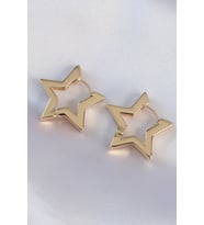 Pirinç Gold Renk Yıldız Küpe 5886 - HPSBYI7825-2381