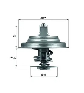 MAHLE TX2571D Termostat 076121113A