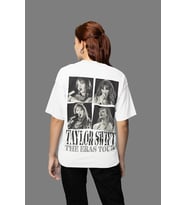 Taylor Swift The Eras Tour Albüm Baskılı Unisex Tişört, Oversize Taylor Tişört