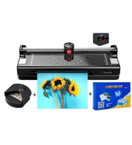 Baove OCW280 A4 Laminasyon Makinesi ve Kağıt Kesme Makinesi + 10 Pvc Film