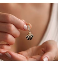 14 Ayar İstiridye Charm Uç ( Bilezik-Kolye)