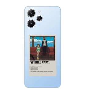 Xiaomi Redmi 12 Uyumlu Uyumlu Spirited Away Poster Tasarımlı Şeffaf Telefon Kılıfı
