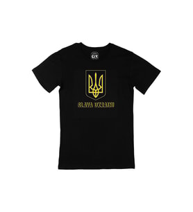 Slava Ukraini Peace Siyah Tişört