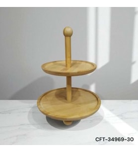 BAMBU KATLI SUNUMLUK YUVARLAK