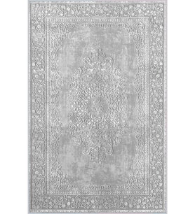 Eliana Home Baskılı, Yıkanabilir Kaymaz Taban Salon Halısı LNA1487 100x150 cm (Gri)