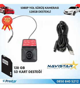 1080P Full HD 128GB Destekli USB Yol Sürüş Kamerası