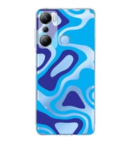 PrintiFy İnfinix Hot 20i Uyumlu Kamera Korumalı Renkli Desen Tasarımlı Şeffaf Silikon Kılıf