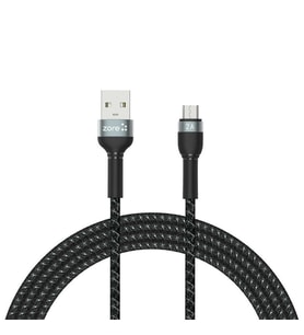 Telefon ve Tabletler Uyumlu, Uzun 2 Metre Micro USB Kablo 2A Hızlı Şarj, 480Mbps Data Veri Aktarımı (Siyah)