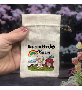 Bayram Harçlık Kesesi - ( 5 ADET ) Kurban Bayramı (Ham)
