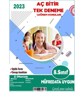Tek Deneme Aç Bitir 8. Sınıf 1. Dönem Konuları