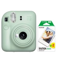 Instax mini 12 Yeşil Fotoğraf Makinesi ve 20'li mini Film