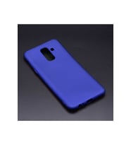 Samsung Galaxy J8 Uyumlu Kılıf Zore Premier Silikon Kapak (SAKS MAVI)