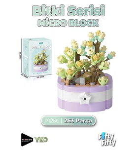 Panlos Micro Block Serisi 1256 Çiçek Buketi 263 Parça Oyuncak Yapım Seti FFP-1256