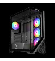 Vento Vg4202fl Mid Tower, 850w 80+ Siyah, Temperli Cam, Rgb, Atx Gamıng Kasa