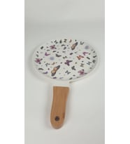 Saplı Porselen Pişirme Tabakları, Meyve, Salata, Sunum Tabağı (Kelebek)