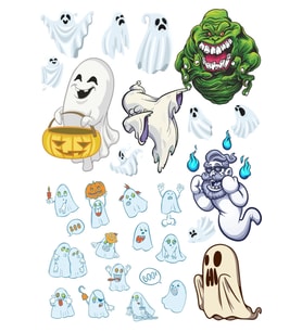 Hayalet Sticker Set-1 17 Parça Telefon, Tablet, Defter, Laptop Sticker