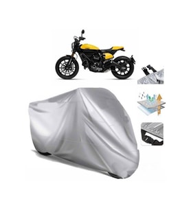 Ducati Scrambler Full Throttle  Arka Çanta (bağlantı Tokalı) Uyumlu SolarBlock  Motosiklet Brandası (Siyah)