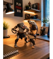 God of War Kratos Figür 14 cm El Boyaması Dekoratif Oyun Karakteri Biblo Masaüstü Figür