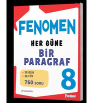 Fenomen Yayıncılık LGS 8. Sınıf Her Güne Bir Paragraf Soru Bankası