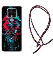Tecno Camon 16 18P Pova Kılıf Boyun Asklı Rasta Silikon Down 1719
