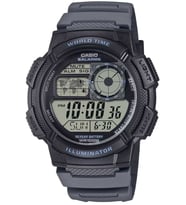 Casio Ae-1000W-8A Dijital Kronometreli Takvimli Alarmlı Erkek Kol Saati (Siyah)