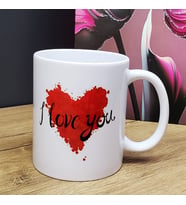 I Love You Tasarım Bardak