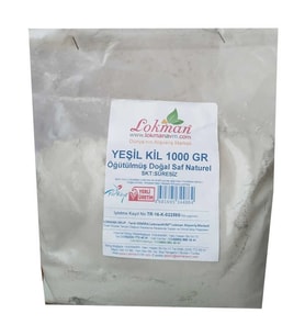 Yeşil Kil Öğütülmüş Doğal Saf Naturel 1000 Gr Paket