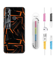 Tecno Spark 6 6 Go 8C 8 Pro 7 7 Pro Kılıf Kablo Koruma Spiral Silikon Zigzaglar 1651