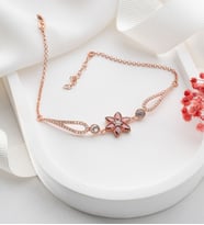 Saklı Takı 925 Ayar Gümüş Lotus Çiçeği Bileklik