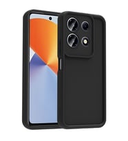 Infinix Note 30 4G Uyumlu Kılıf Kamera Korumalı Zore Ananas Kapak (Siyah)