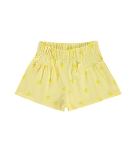Civil Girls Limon Desenli 2-5 Yaş Şort - Sarı