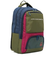 United Colors Of Benetton Unisex Okul, Günlük ve Seyahat Sırt Çantası - Lacivert - Haki - 20899 (Çok Renkli)