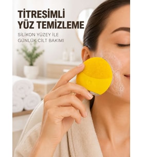Şarjlı Silikon Yüz Temizleme ve Cilt Bakım Cihazı Titreşimli Fırçası