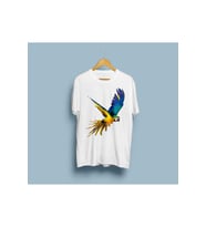 Oversize Amerikan Papağanı Tasarım Unisex T-shirt