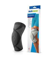 Actimove Genumotion Örgü Yüksek Kalite Diz Desteği Charcoal (Beyaz)