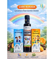 ÇareBurada Çocuklara Özel Günlük Destek Seti  Multivitamin + Kalsiyum D3 + C Vitaminli Harnup Pekme