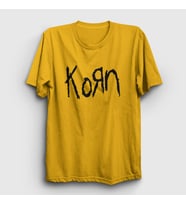 Presmono Unisex Sarı Logo Korn T-Shirt 92217tt (Sarı)