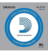 D'Addario PL0115 Elektro ve Akustik Tek Tel (E-Mi - Karbon Çelik)