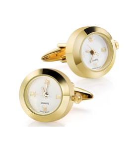 Omark Cotton Gold Suisse Watch Kol Düğmesi (Sarı Altın)